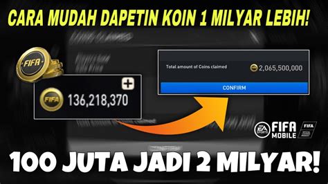 TERBARU CARA MUDAH DAPETIN KOIN JADI 2 MILYAR DIFIFAMOBILE 23 YouTube