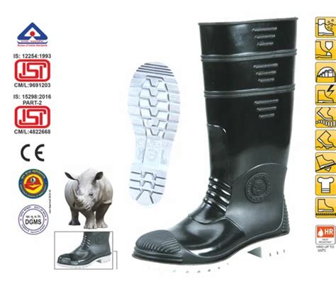 Mangla Pvc Dynamic Black Upper Safety Gumboot At Rs Pair In