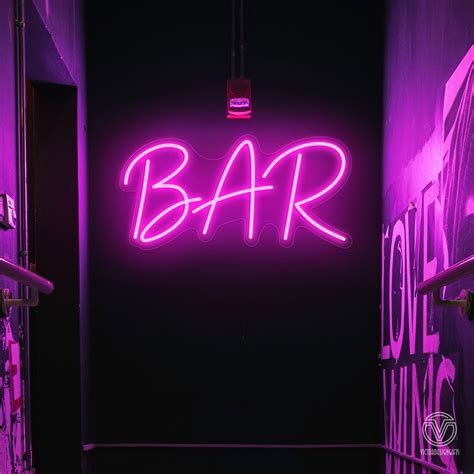 Bar Neon Signs Custom Bar Sign Neon Bar Sign Neon Sign Custom Business Decoration Custom