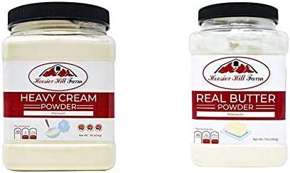 Hoosier Hill Farm Heavy Cream Powder Jar 1 Pound Real Butter Powder