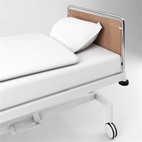 Простая больничная койка 3D Модель $6 - .c4d .dae .obj .fbx .3ds - Free3D