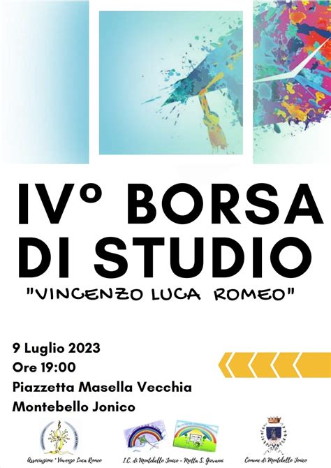 Masella Iv Borsa Di Studio Intitolata A Romeo Vincenzo Luca