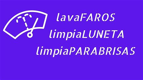 Maqueta De Limpiaparabrisas Limpialuneta Y Lavafaros