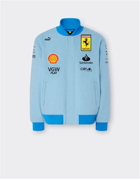 New GP Limited Edition Merch: Miami Varsity Jacket Azure Blue : r