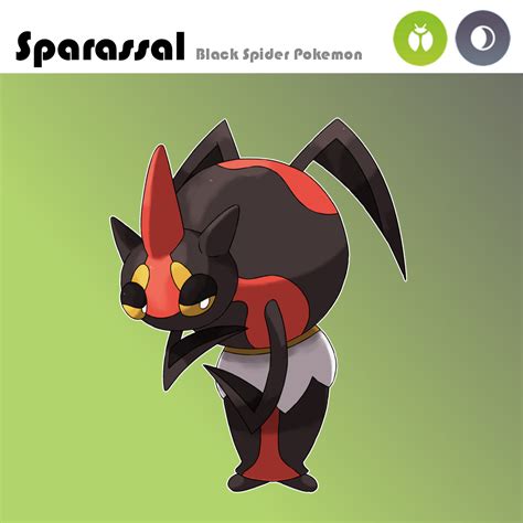 Fakemon Sparassal The Spider Pokemon By Onehundredjams On Deviantart