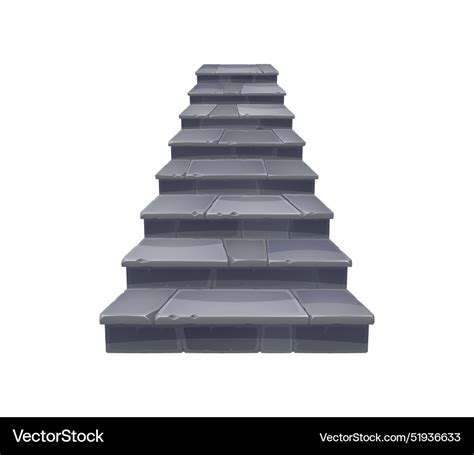 Stone stairs or staircase cartoon stairway steps Vector Image