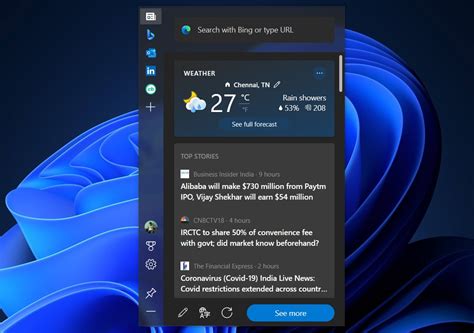 O Microsoft Edge está recebendo o novo recurso Edge Bar no Windows T2iD