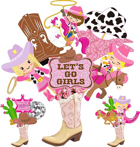 Amazon Western Cowgirl Party Centerpiece Sticks Cowgirls Table