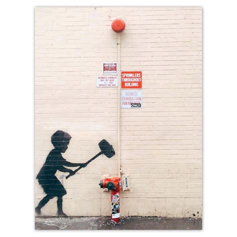 Plakat 30x40 Banksy Hydrant Graffiti 11733917100 Oficjalne Archiwum