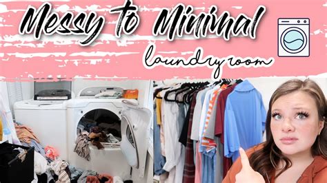 LAUNDRY ROOM DECLUTTER MESSY TO MINIMAL 2023 YouTube