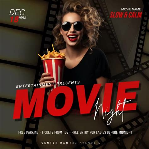 night video promo template postermywall