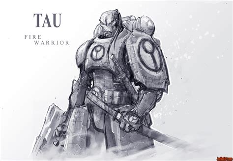 joemadart.com: Tau fire warrior concept art (Unused)