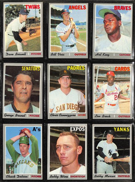 Lot Detail 1970 Topps Baseball Near Complete Set Includes 585 Of