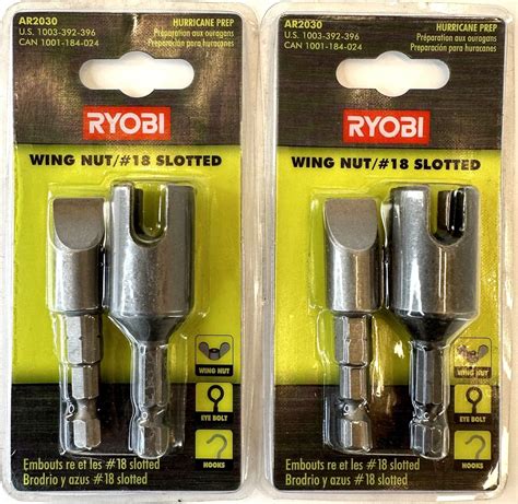 Ryobi Speedload Wing Nut Slotted Driver Packs Per Order Model