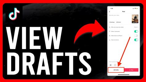 How To View Drafts On Tiktok Tutorial On How To View Drafts On Tiktok