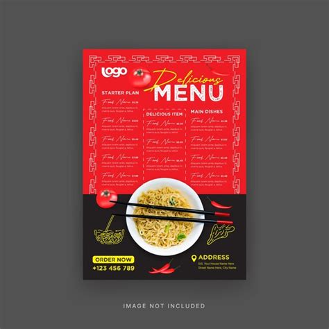 Chinese Restaurant Menu Design Templates