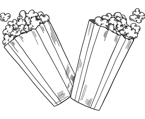 Desenhos De Pipoca Para Colorir Pintar E Imprimir Colorironline