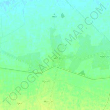 Donbass topographic map, elevation, terrain