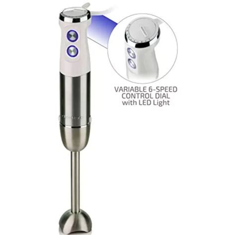 Ovente Multi Purpose Immersion Blender 500 Watt Hand Mixer Stainless