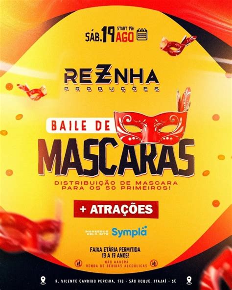 REZNHA EDIÇÃO BAILE DE MÁSCARAS em Itajaí Sympla