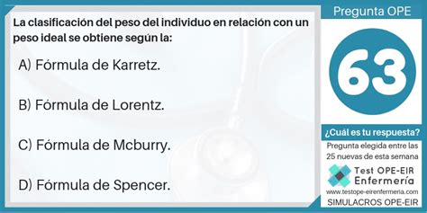 Fórmula de Lorentz Dietética y Nutrición OPE Enfermería On enfermería