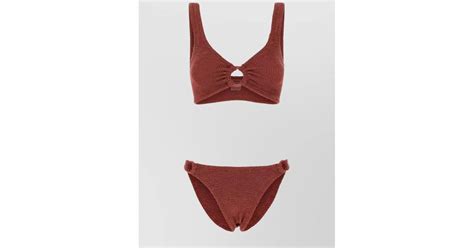 Hunza G Hallie Bikini In Red Lyst