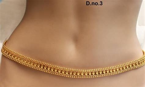 Sari Saree Chain Gold Polki Belly Waist Sari Saree Chain 58 Off