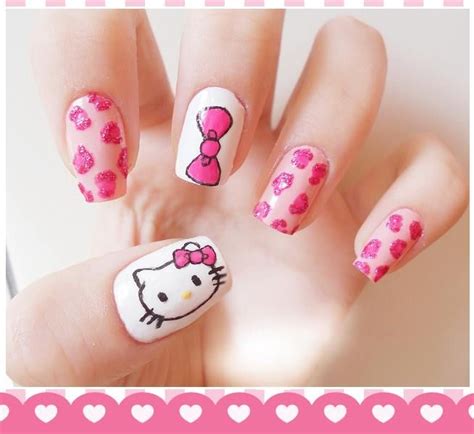 Pin By Carola Aguilar On Nail Art Hello Kitty Hello Kitty Nails