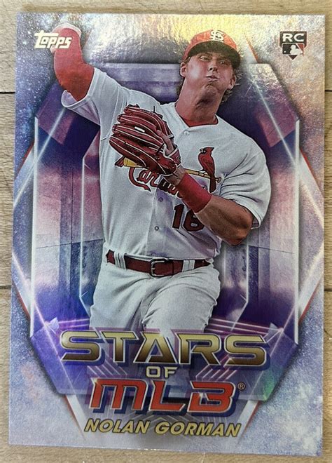 Topps Stars Of Mlb Nolan Gorman Rookie Rc Rookie Card St Louis