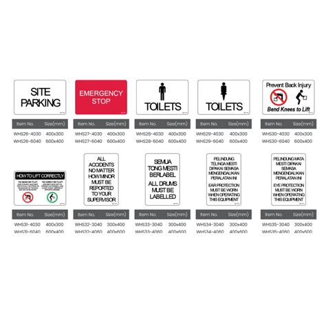 GUARDZER Warehouse Safety Signs - 3M & UVEX PPE Distributor Selangor ...