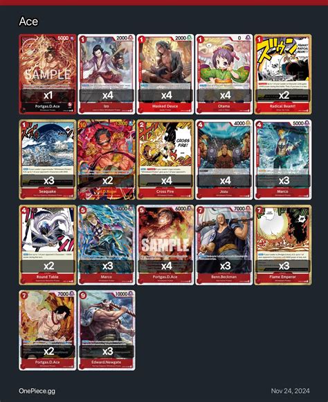 Ace🔥 One Piece Card Game Deck | One Piece Card Game