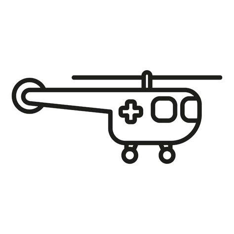 Premium Vector Evacuation Helicopter Icon Outline Vector Alarm People