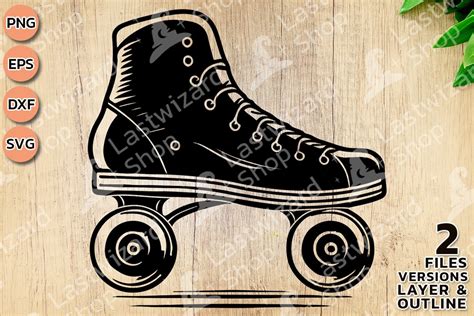 ROLLER SKATE Layered Svg Figure Skating Graphic By Lastwizard Shop