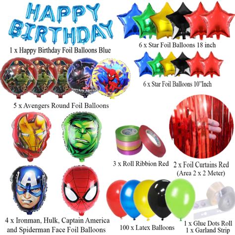 Avengers Theme Birthday Party Decorations - BirthdayShop