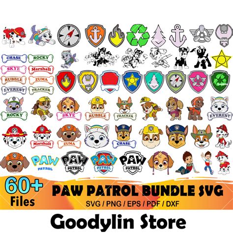 Paw Patrol Bundle Svg Trending Svg Paw Patrol Svg Paw Pat Inspire Uplift