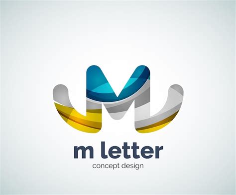 Logo De Letra M Vector Premium