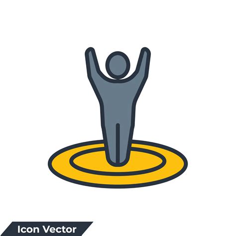 you are here icon logo vector illustration. Destination symbol template for graphic and web ...