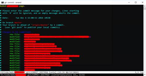 What Is This Editor Opened By Git Commit Amend In Windows 10 Cmd