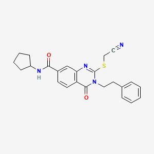 Cyanomethyl Thio N Cyclopentyl Oxo Phenethyl