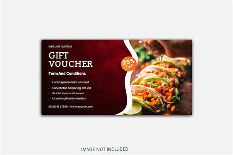 Premium Vector Food T Voucher Template