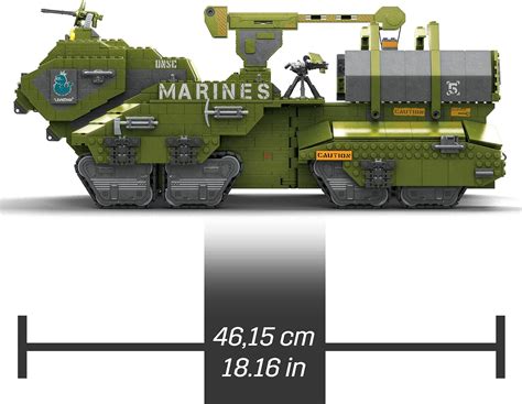 Buy Mega Halo Building Toys Set Unsc Elephant Sandnest Tank Vehicle