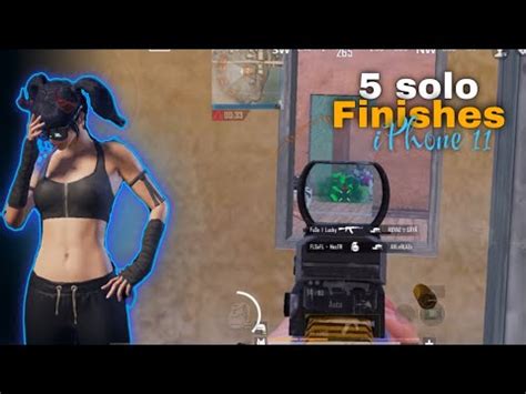 5 Solo Finishes In 20k Final Matches Bgmi Compititve IPhone 11 YouTube