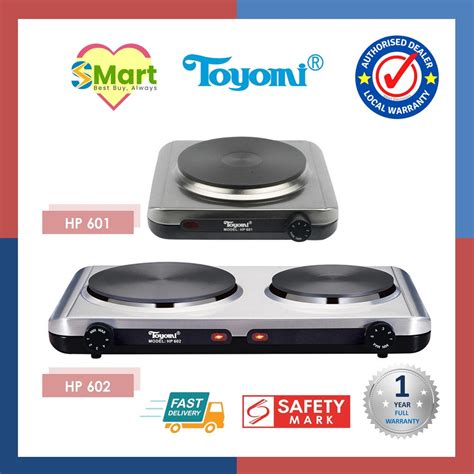 Toyomi Electric Single Double Hot Plate With Stainless Steel Body HP HP Shopee
