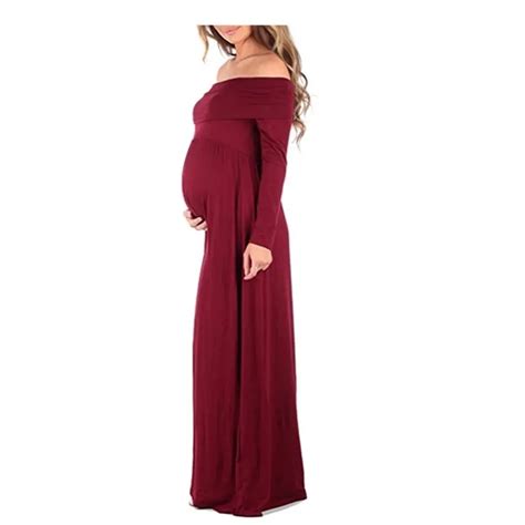 Photo Shoot Pregnancy Dress Photography Prop Maxi Gown Sexy Maternity