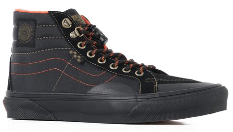 Vans Skate Sk8 Hi Reissue Shoes Spitfire Black Flame Tactics