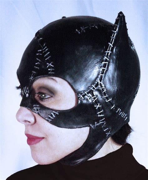 Catwoman Latex Mask Michelle Pfeiffer Costume Batman Returns Etsy