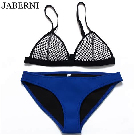 Jaberni 2018 Bikini Set Women Mesh Swimwear Waterproof Swimsuit Bikinis