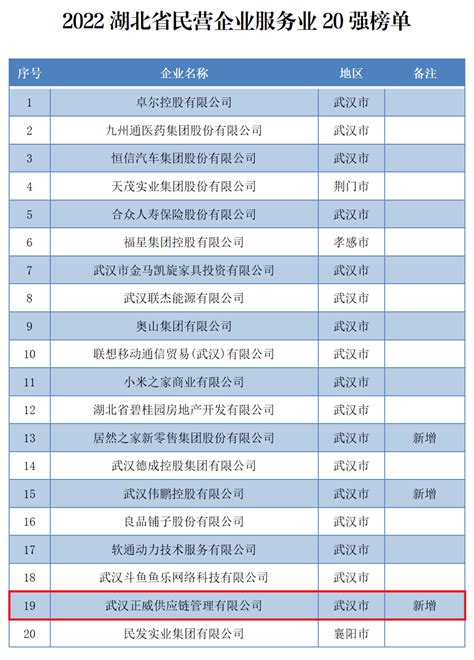 名单公布！新洲11家上榜！企业湖北来源