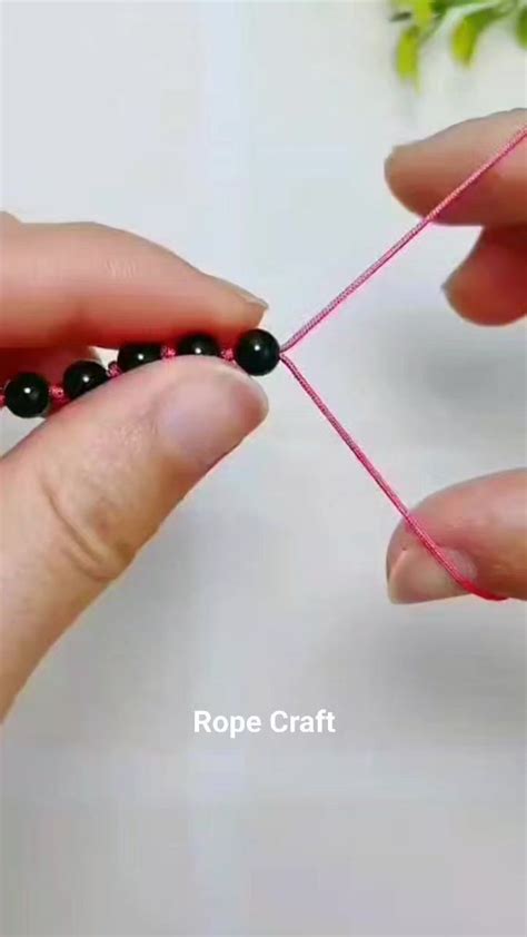 How To Knot Rope With Black Beads 🪢🪢 Viralreels Reelsvideo Reelsfb