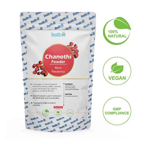 Buy Healthvit Natural Chanothi Powder Abrus Precatorius 100 Gm Online